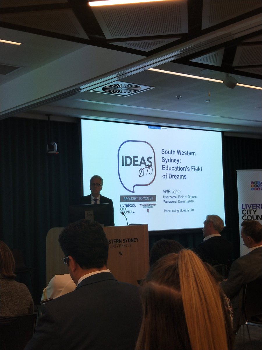 Janeartup's tweet photo. @mscott talking at the Education's Field of Dreams forum....."As educators we need to be a bit obsessed about the future....." #ideas2170 https://t.co/n00g6gs4eH