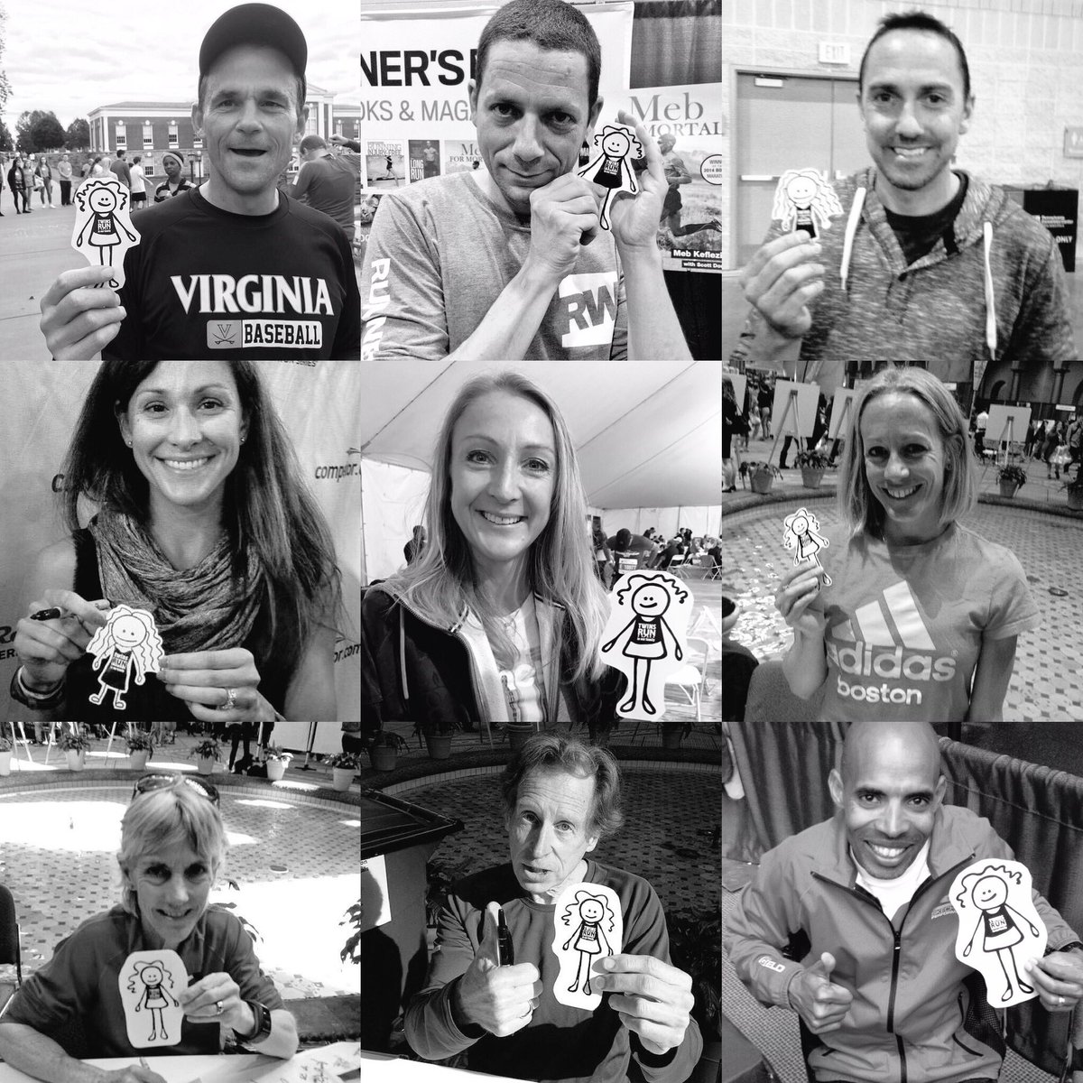 We’ve met the nicest runners! Thanks to Jim Ryan, Mark Remy, Adam Goucher, Kara Goucher, Paula Radcliffe, Jen Rhines, Joan Benoit Samuelson, Bill Rodgers & Meb Keflezighi for your kindness. 🙏
instagram.com/p/BqKH5FBhgfv/