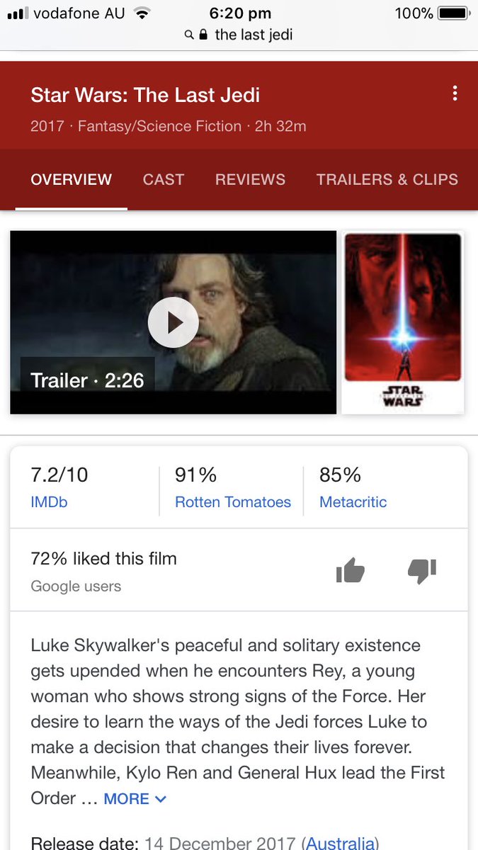 impossible_cut's tweet photo. I’m not even joking! #FantasticBeasts #TheLastJedi #TheForceWasntWithThem #worstmovieever @rianjohnson @HamillHimself @JohnBoyega #magicisgone https://t.co/E7kKZOjsga