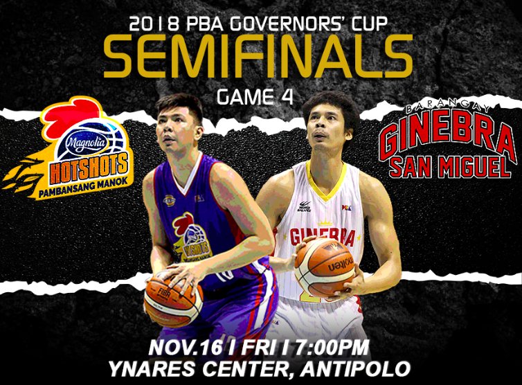 pbaconnect's tweet photo. Bukas!

TATAPUSIN NA o TATABLA PA?

#PBASemis game 4 FRIDAY - November 16 at Ynares, Antipolo
7:00PM @barangayginebra (1) vs @M_Hotshots (2)

Tickets available at the gate and online at: https://t.co/uijJGakpAO

Kitakits! https://t.co/PqQGI73Mp2