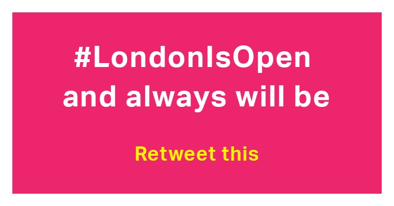 MayorofLondon's tweet photo. Despite Brexit, London will always be open, diverse and inclusive. Retweet to show you agree #LondonIsOpen https://t.co/xJ55dlKGcY