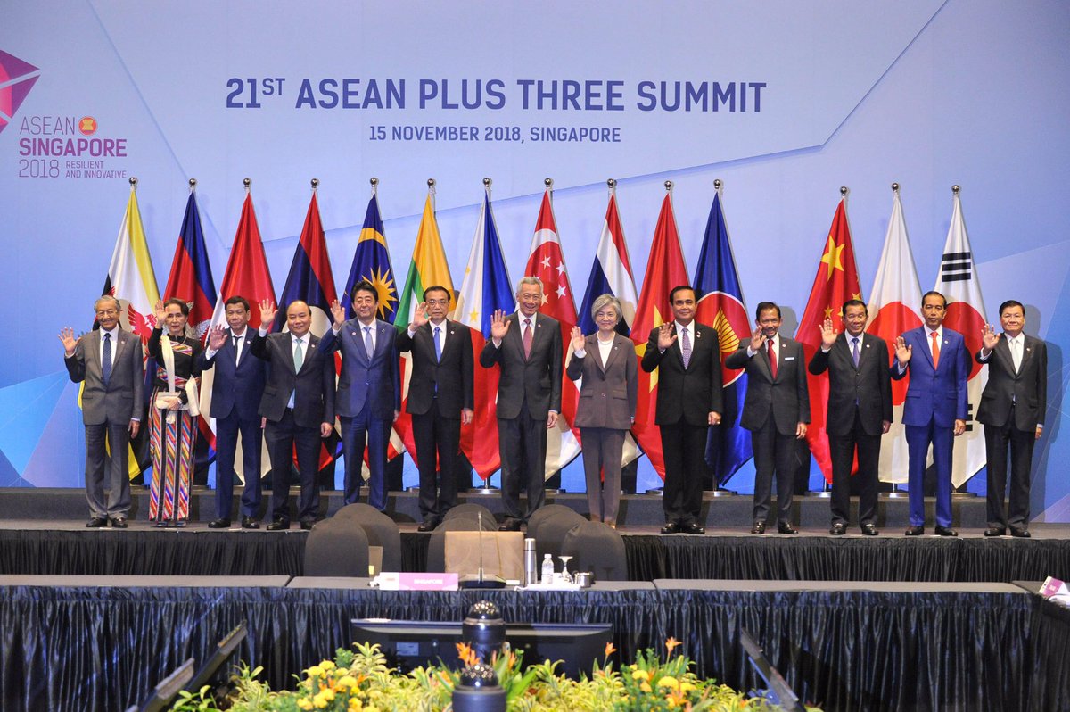 ASEAN2018's tweet photo. 21st ASEAN Plus Three Summit 
#ASEAN2018 #ASEAN https://t.co/kBAnDZ9vgi