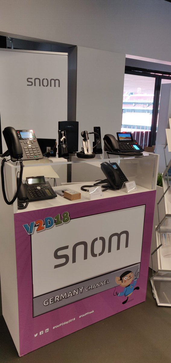 Snom_Spain's tweet photo. Segundo día de #VoIP2Day18 #VoIPFreak. Os esperamos! Cc @snom @voip2day https://t.co/hjZy63SoMA
