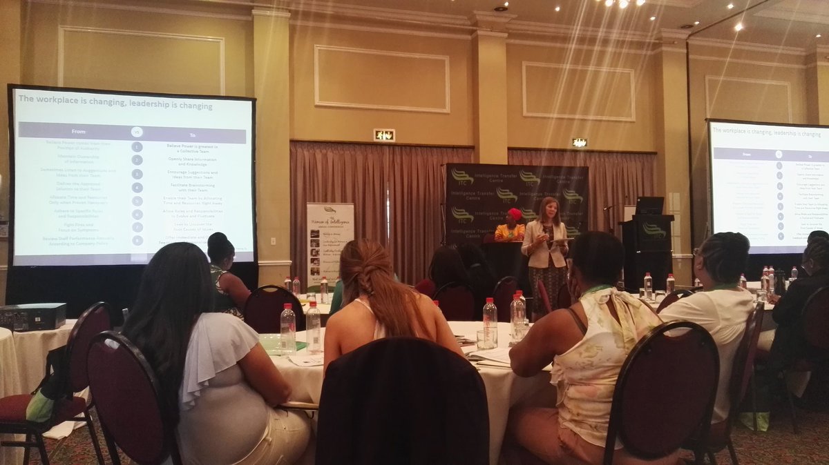 Male_bona's tweet photo. Developing the next generation of Women in Leadership with Wrenelle Stander #WIE2018 @ITCIntelligence https://t.co/C3W5eZbH63