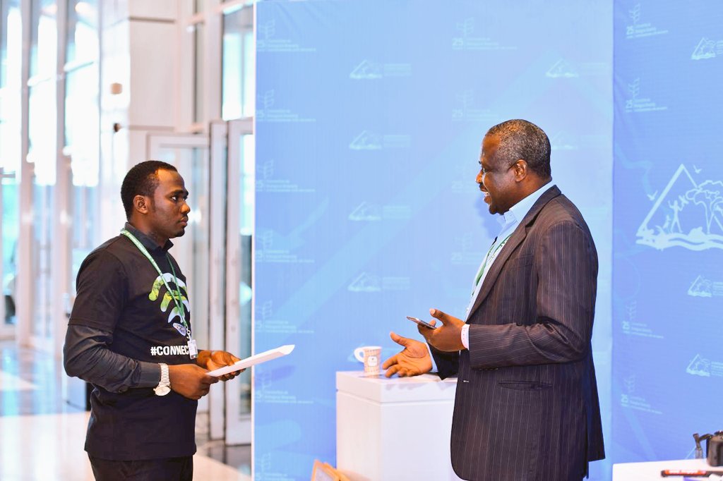 MkaaWaIdris's tweet photo. Its another morning of interviewing African ministers concerning their commitment in protection of biodiversity.. #EGYPTCOP14 #Biodiversity2020 https://t.co/se49qM8cJv