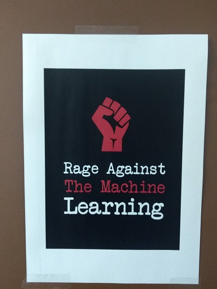 NetworkTobi's tweet photo. Einige unserer Studenten haben eine klare Meinung zum #machineLearning
@AAL_KL
@uni_kl
@nettwerkerin #rageagainstthemachinelearning
#rageagainstthemachine https://t.co/vXHe21cEvk
