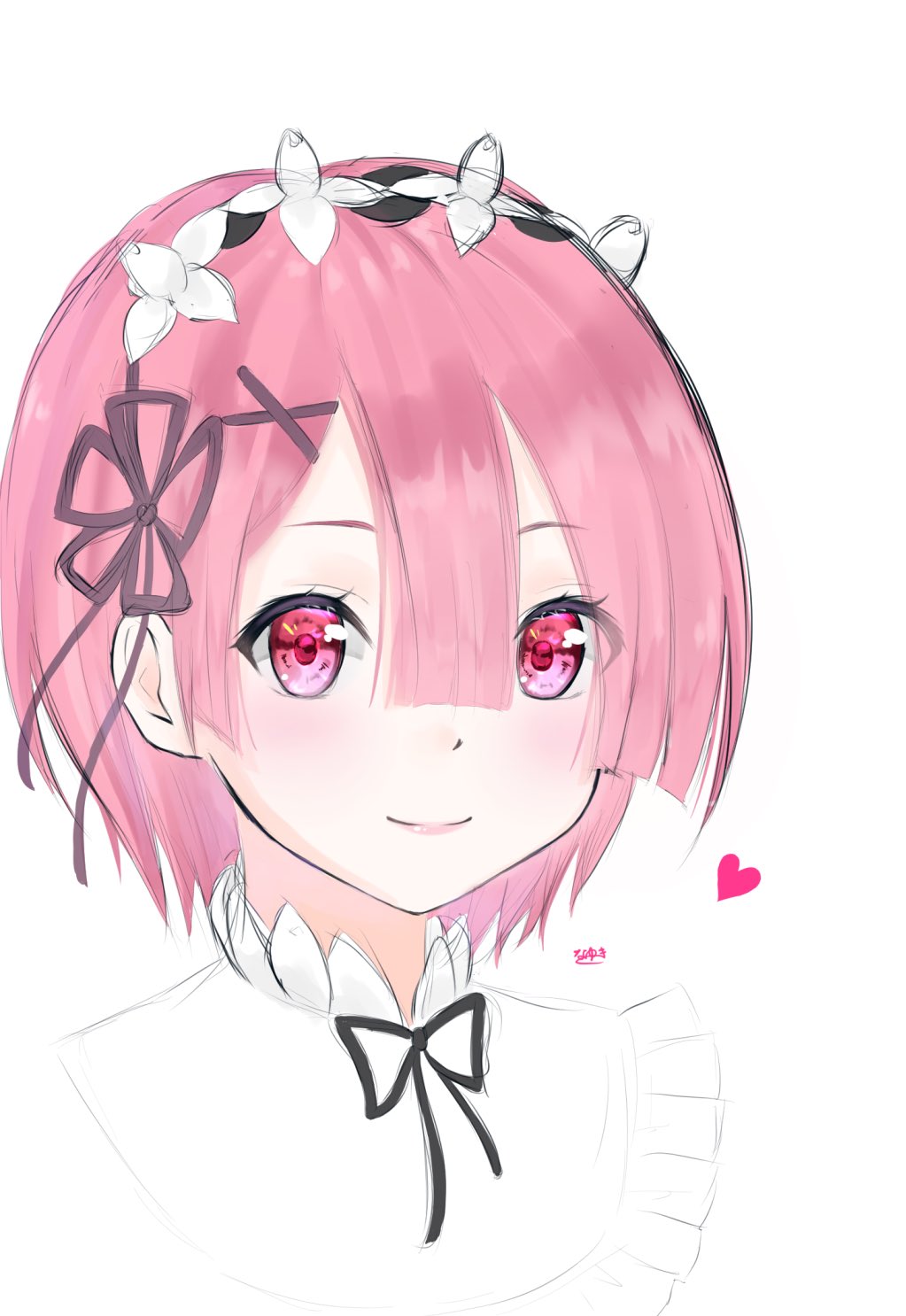 O Xrhsths 瑞佳 なゆき Sto Twitter 息抜きにらくがき リゼロ ラム イラスト王国 糸会 T Co K39astrxym Twitter