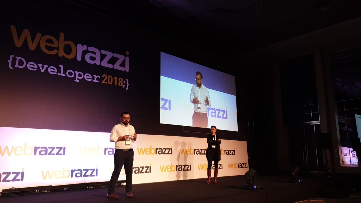 webrazzi's tweet photo. Sıra Commencis'te (@commencis)! İzlem Akman ve Ufuk Benlice Hızlı Değişen Mobil Dünyada Güncel Kalmak: Tasarım ve Teknoloji sunumuyla Webrazzi Developer 2018 sahnesinde! #developer18 https://t.co/lHWbedP98H