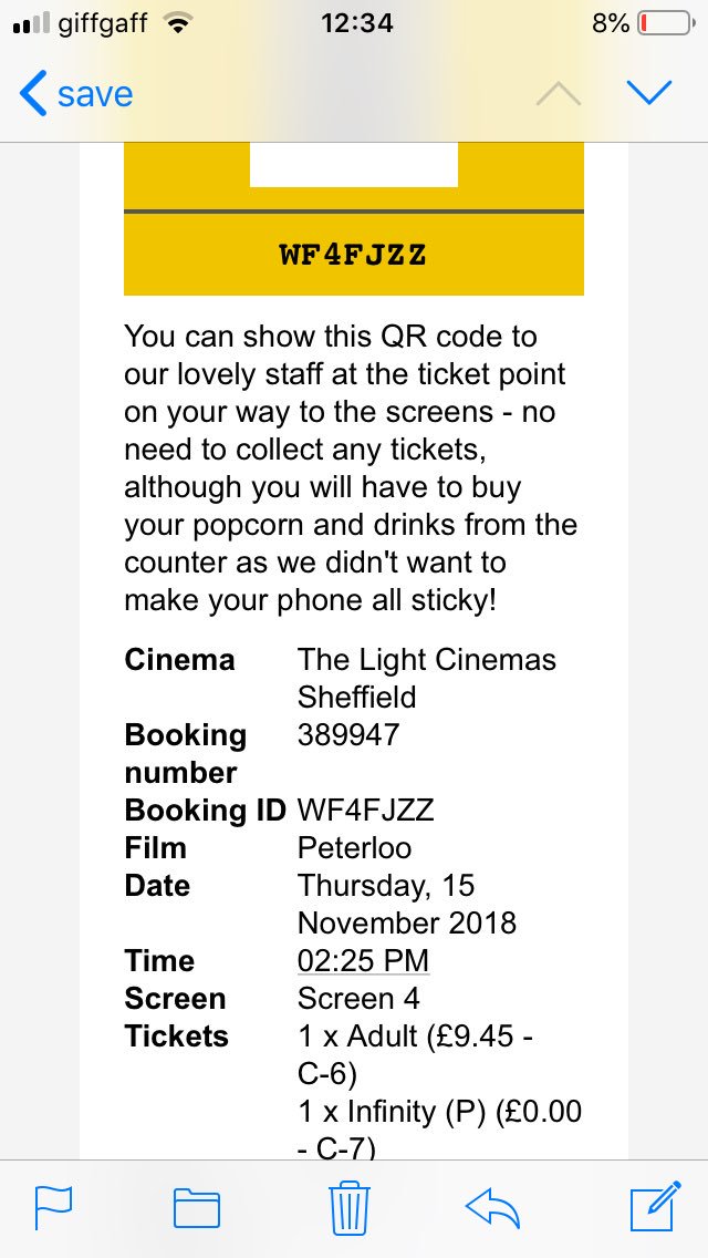 ManifestoEvents's tweet photo. @LightSheffield hi I have a booking for peterloo 1425 today but a family emergency has come up, is it possible to reschedule the booking pls https://t.co/2zivin30zp
