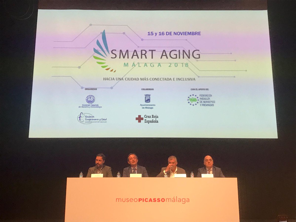 ArrabalAID's tweet photo. Foro #SMARTAGING2018 en @mPICASSOm sobre actuaciones innovadoras en el contexto de ciudades inteligentes e inclusivas. Generando espacios de encuentro ‘Silver Economy’, cuyo eje principal es la persona mayor. Nuestro compi @juliodemalaga #PuertaÚnica @MalagaDDSS, está presente. https://t.co/kcH0nZsbHf