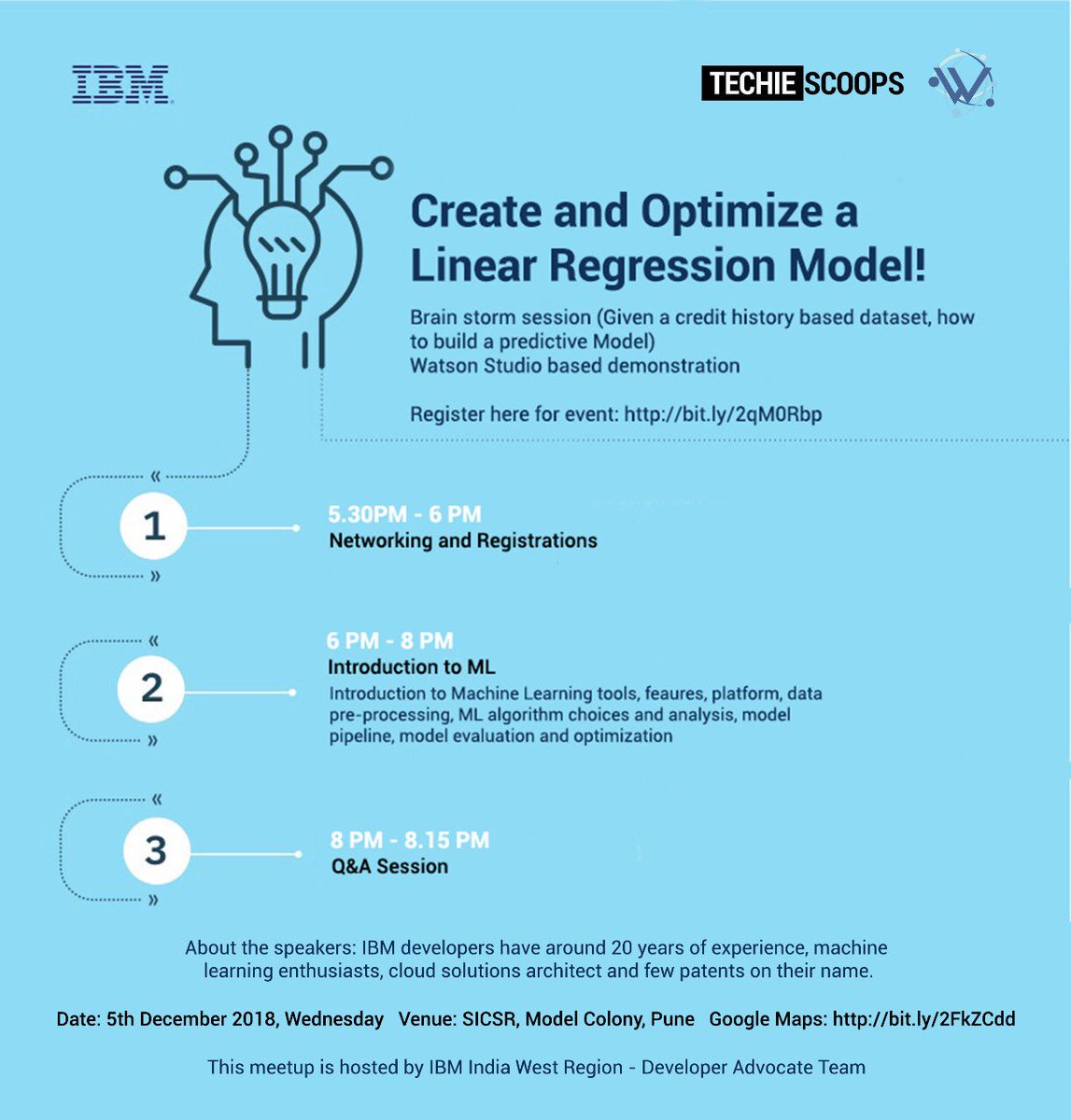 WiMLDS_Pune's tweet photo. Join us for an exciting meetup on 5th December! 
#wimlds #wimldspune #machinelearning #ibm #techiescoops #womenintech #pune #punetech #womenwhocode #sicsr #artificialintelligence https://t.co/4CSO20wLaa