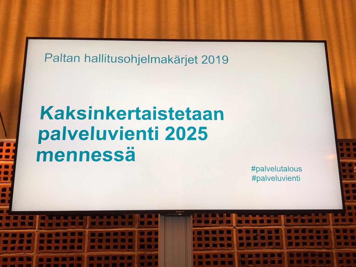 TuomasAarto's tweet image. ⁦@PALTAry⁩: palveluviennissä on potentiaalia kasvaa viennin uudeksi kivijalaksi. #palvelutalous #palveluvienti #paltansyysseminaari