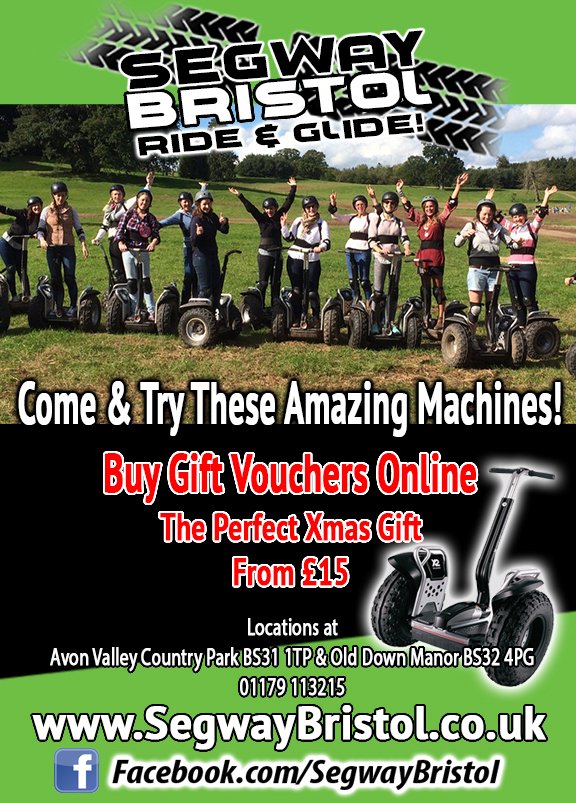 segwaybath's tweet photo. Looking for the perfect Xmas Gift? Look no further, segway vouchers are a great unique xmas present from £15.. https://t.co/0x1zctS4Z8
#bath #xmas #segway @AvonValleyPark https://t.co/rNN9nIRX3A