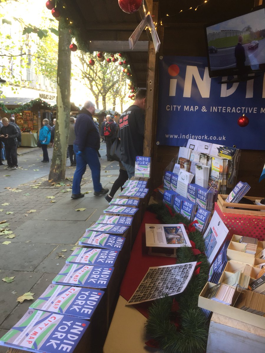 indieyorkmap's tweet photo. Day one in the Indie York chalet in Parliament Street - #loveindies #shoplocal #SpreadTheWord #SupportYourLocalTraders https://t.co/wV8ig96R59