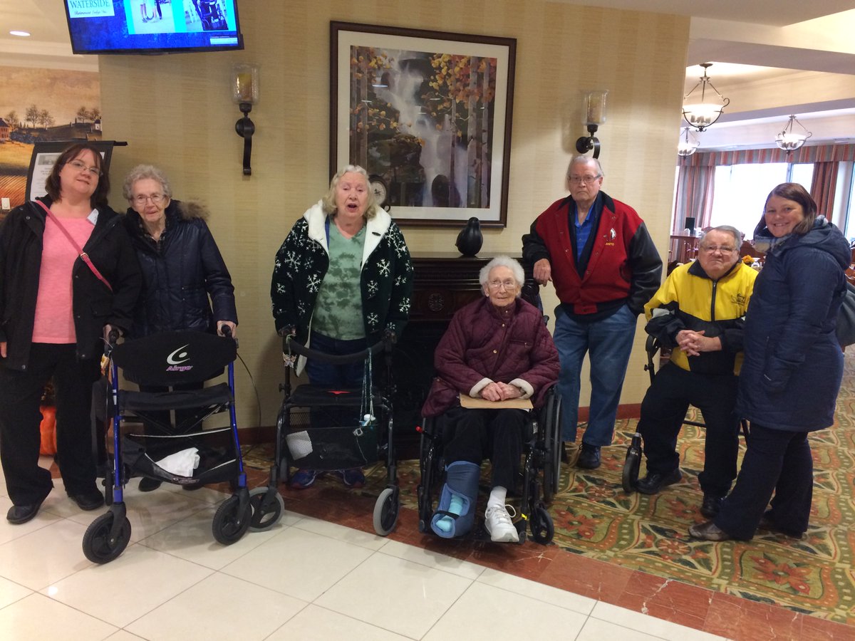 We love when Residents from our #LongTermCare Homes and #Retirement Lodges can come together. This week, #StaynerCareCentre visited #WatersideRetirementLodge for a wonderful afternoon that included a tour of the beautiful Lodge and a delicious lunch!
