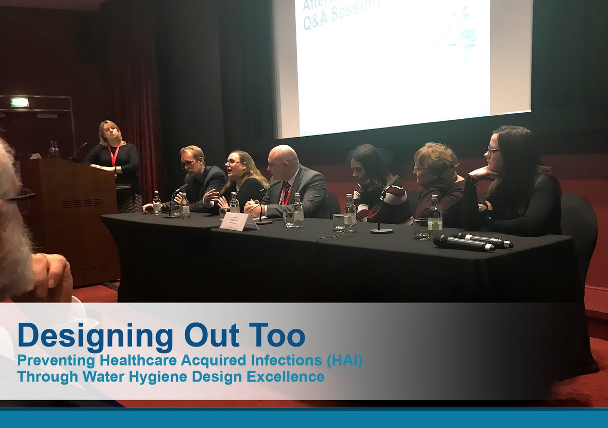 WMSoc1's tweet photo. The #WMSoc #Conference - #Designing #Out #Too - #Preventing #Healthcare #Acquired #Infections (#HAI) Through #WaterHygiene #Design #Excellence - 14th #November 2018 - ‘#Massive #Volume of #Knowledge – #Fascinating & #Educational’ – Q&A #SpeakerPanel – #ThankYou! https://t.co/yEBxXDqX8o