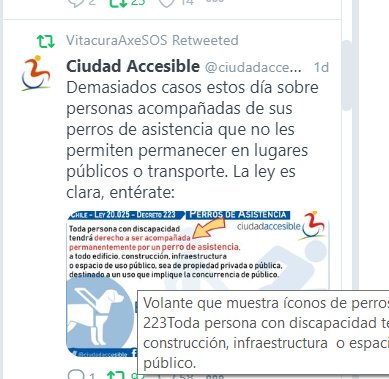 ciudadaccesible's tweet photo. No dejes fuera a los que no pueden "ver" la foto o imagen que incluyes en un tweet... usa la característica de "añadir descripción" cuando insertas una foto para que las personas ciegas puedan "leer" y comprender lo que estás mostrando. https://t.co/FooemgxPJt