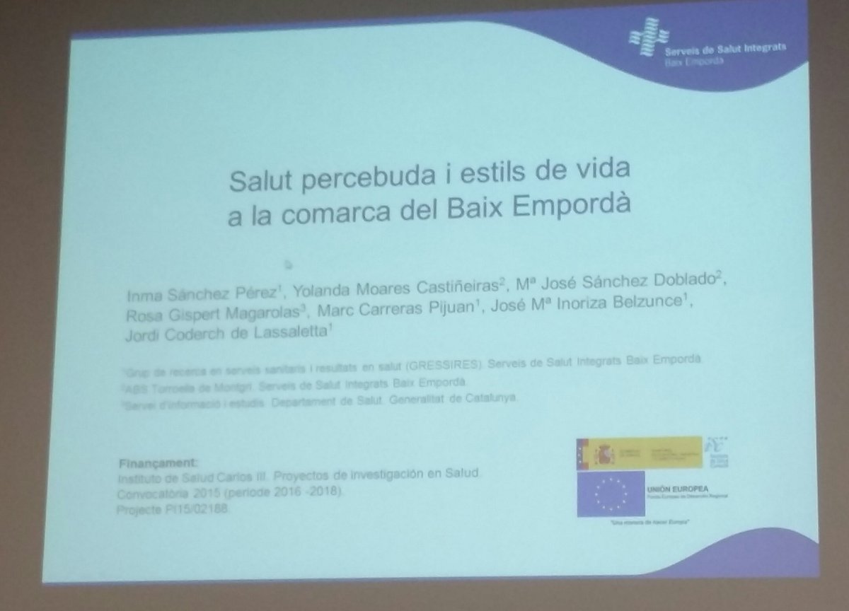 makalesgatina's tweet photo. Presentats treballs excel.lents!!
#estilsdevida @comssibe @RecercaSSIBE https://t.co/KIOp5KTvpc