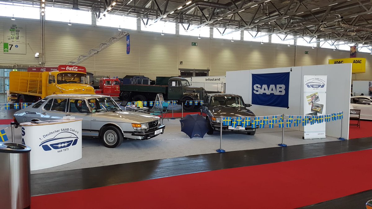 Besucht uns noch bis Sonntag auf der RETRO CLASSICS Köln Halle 6 Stand C63 #oldtimer #saab