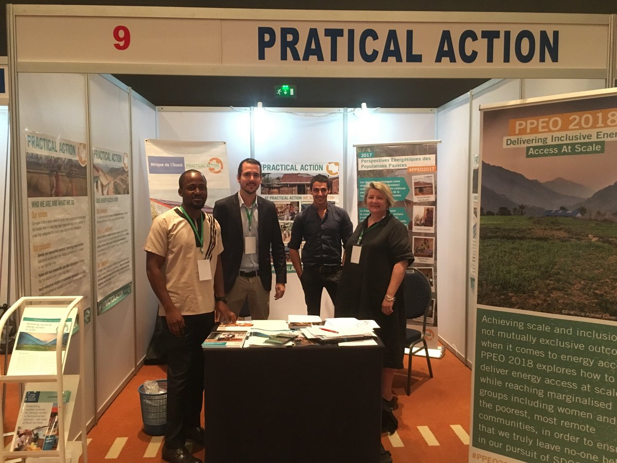 PracticalAction's tweet photo. Look at this team of fantastic #energyaccess professionals! We are at the #ESEF2018 #sustainableenergy forum discussing all things energy access. Come and visit our stand to find out more about our brand new Poor People's Energy Outlook #PPEO2018! https://t.co/qBrHN4c5Fq https://t.co/7OubFLvFyt