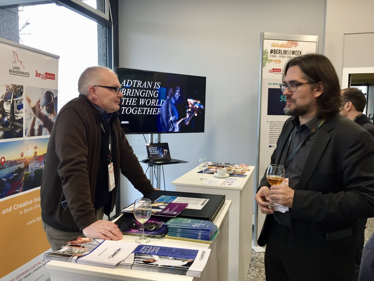 Adtran's tweet image. Showcasing our #SDAccess solutions at FUSECO #Berlin5GWeek with @BerlinPartner.