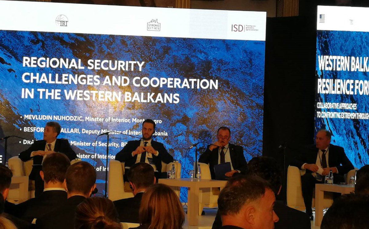 ForumMNE's tweet photo. #ForumMNE and its network of partners @KCDamaD #SCGM #CLCI @PartnersKosova are part of the Western Balkans Resilience Forum in #Budva organised by @IRIglobal @ISDglobal @StateCSO https://t.co/UosK0099WC