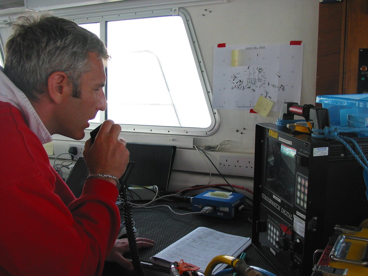 wessexarch's tweet photo. #ThrowbackThursday in 2004 we were commissioned by @cadwwales to investigate the Tal-y- Bont #protectedwreck in Cardigan Bay. The 18th C wreck site has marble blocks, #cannon and #anchor.
#PWA45 #TBT #shipwreck @DCMS #survey #maritimearchaeology #marine #archaeology #photomosaic https://t.co/zI0qRMcOmf