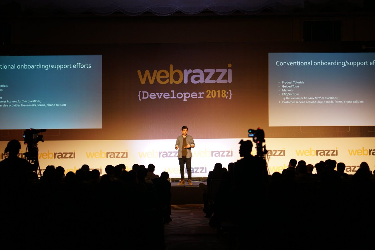 workupisbankasi's tweet photo. Teknoloji ve yazılım dünyasını bir araya getiren @webrazzi Developer 2018 bugün gerçekleşti! Workuplı girişimlerden @onboardio ve @UserGuiding de girişim sunumları ile #developer18 sahnesindeydi. https://t.co/iwWBb4mGHV