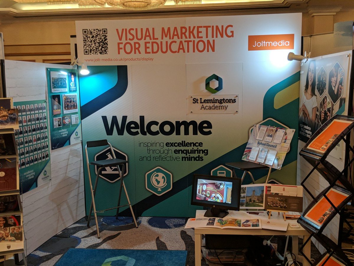 joltmediauk's tweet photo. Come &amp; have a chat about how to add the wow factor to your learning environment with bespoke wall graphics, signage &amp; all things visual marketing #ISBLNC18 https://t.co/N65djCmsuJ