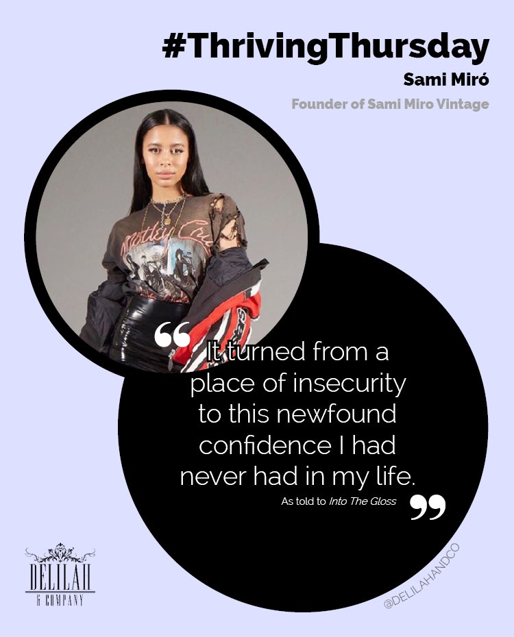 shftworld's tweet image. @SamiMiro started her thrifting journey at a young age by wearing inexpensive vintage name brands in order to fit in. After realizing the individuality that comes with wearing vintage, Miró embraced the thrifting craft and later turned it into a career.