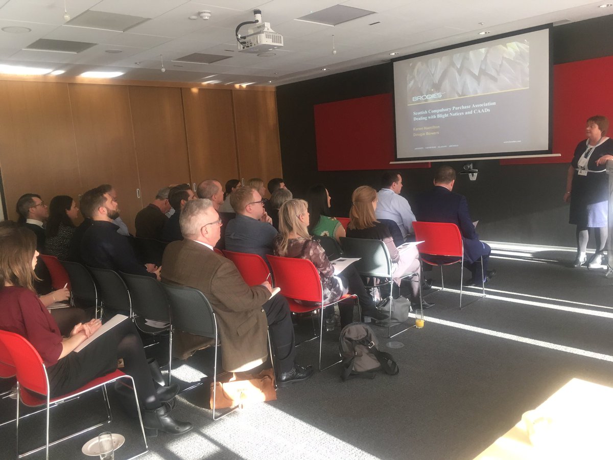 laronald22's tweet photo. Odell Milne addressing a full house at today’s Scottish @CPA_org members training event at @BrodiesLLP #compulsorypurchase #blight #CAADs https://t.co/vbndnruooz