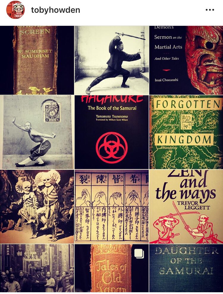 LLToby's tweet image. Raider of lost martial arts books #papertigers #Japan #China #booklovers #martialarts #bookart #classicbooks #books #mma #selfdefense #bushido #ninja