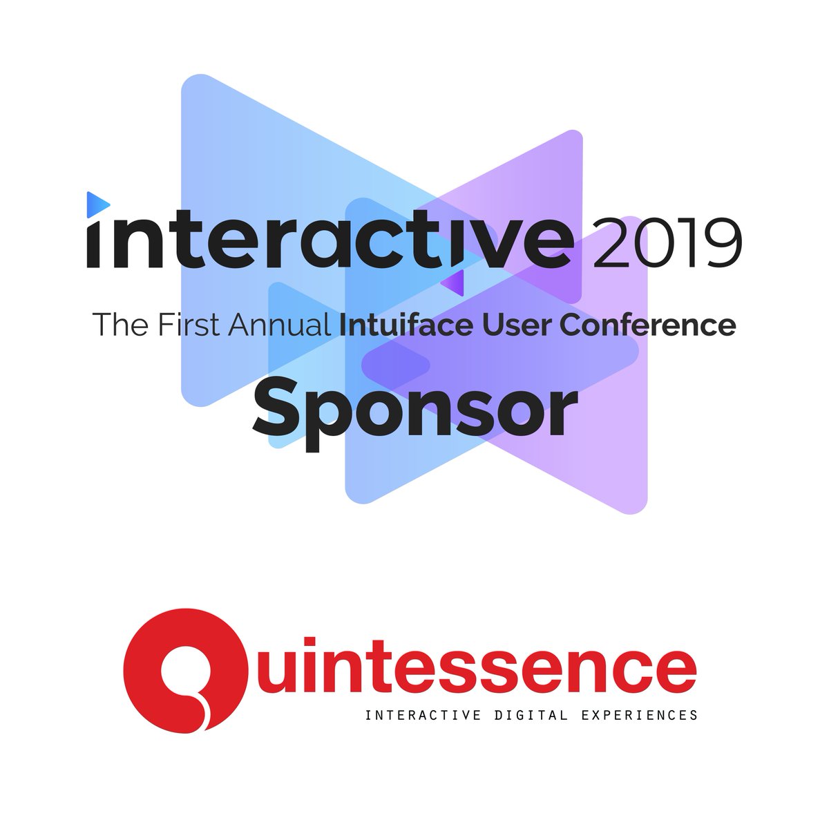 Intuiface's tweet photo. We are delighted to announce a new sponsor of #Interactive2019, @quintessenceltd! Welcome onboard and thank you for your support. We are going to have big fun!🤸
#Intuiface #digitalsignage #userconference #novotel #amsterdam #software #networking #learning #event #sponsor https://t.co/8mRlxb2Y2c