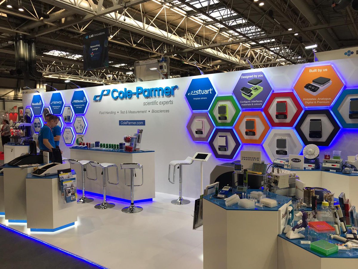ColeParmer_EU's tweet photo. Our team recently attended @LABINNOVATIONS 2018 where we were delighted to showcase our new Jenway 76 Series Spectrophotometers and Stuart Hotplate Stirrers! #Labx2018 #LabTech https://t.co/0JZGjsbSuV