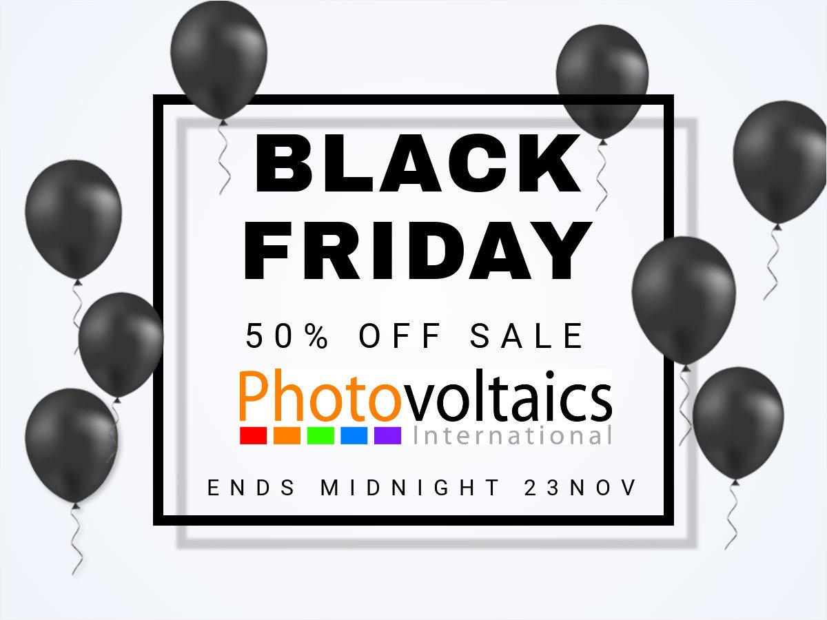 pv_tech's tweet image. Black Friday Sale

All Photovoltaics International subscriptions are HALF PRICE!

Subscribe today: bit.ly/2RS935m