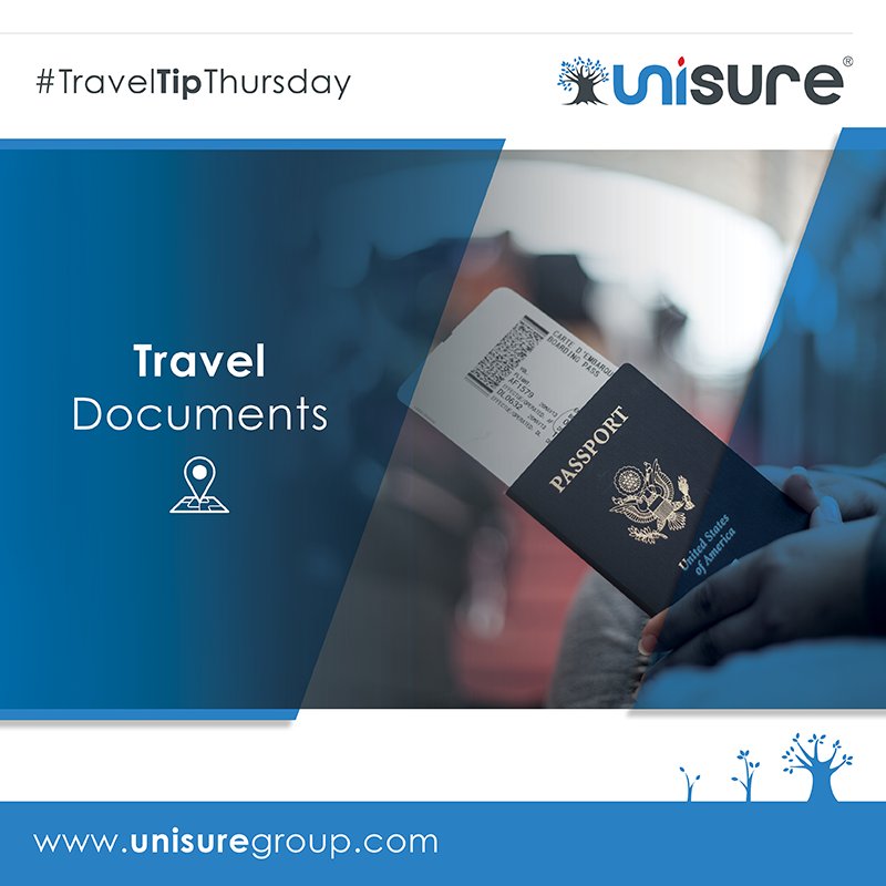 #TravelTipThursday
Travel documents. 

Make sure you know which documents you will need for travelling. 
If you need a visa or passport apply well in advance. 

You can be refused permission to travel if you don't have the right documentation or visas.