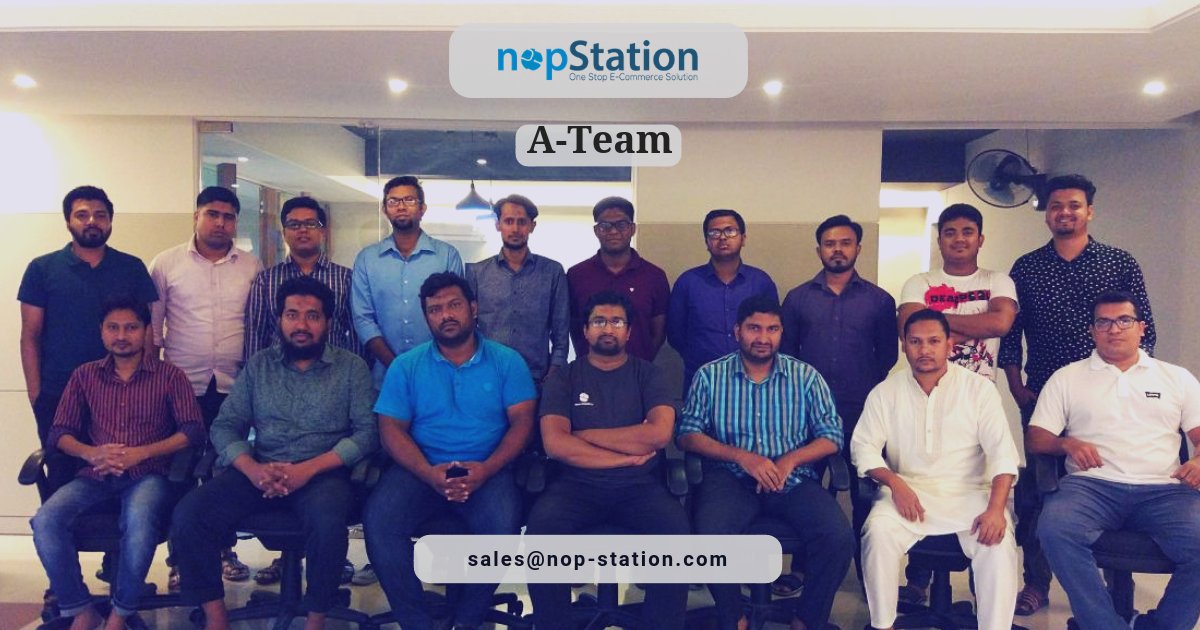 nopStation's tweet photo. Here comes our brilliant @nopStation team! #nopCommerce #ecommerce #ATeam #experienced #developer #consultant https://t.co/RluhKcVX4N