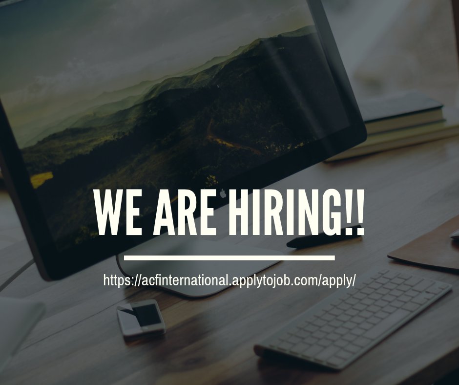 The world needs a better way to deal with hunger. Check out the positions and join our ever growing team <a href="/ACF_Nigeria/">Action Against Hunger Nigeria</a> 
Together, we'll create it. For everyone. For good @
 acfinternational.applytojob.com/apply/
#ForAction. #AgainstHunger