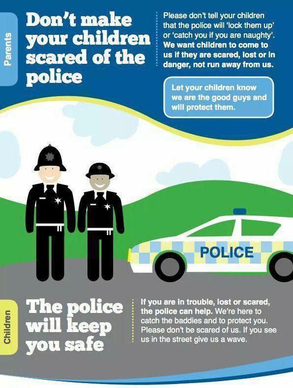 MPSChiswickRvr's tweet photo. @MPSChiswickRvr Please don't tell your children to be scared of the police - We're here to help! #friendlypolice #heretohelp https://t.co/G2utKbU2EY