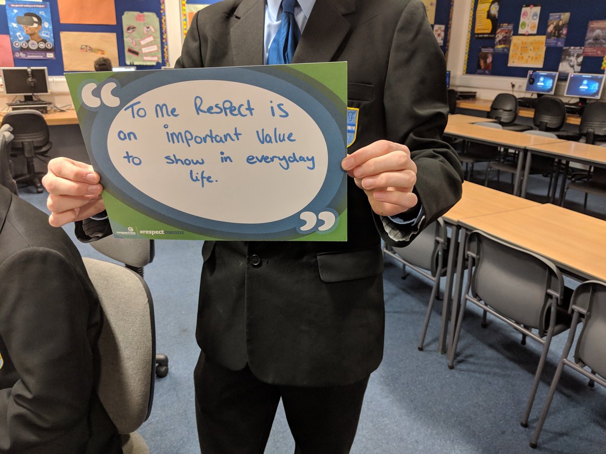 TurnbullR's tweet photo. Some thought form our Students on Respect https://t.co/pYb3K29Xpm