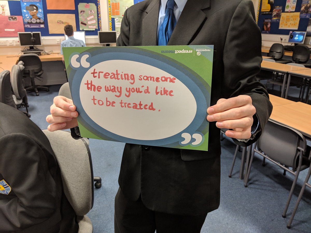 TurnbullR's tweet photo. Some thought form our Students on Respect https://t.co/pYb3K29Xpm