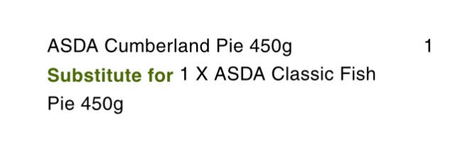 LJWalmsley's tweet photo. @asda how is this a substitute? Not remotely the same. Maybe your online shoppers need re training. https://t.co/D6TmjqdXmG