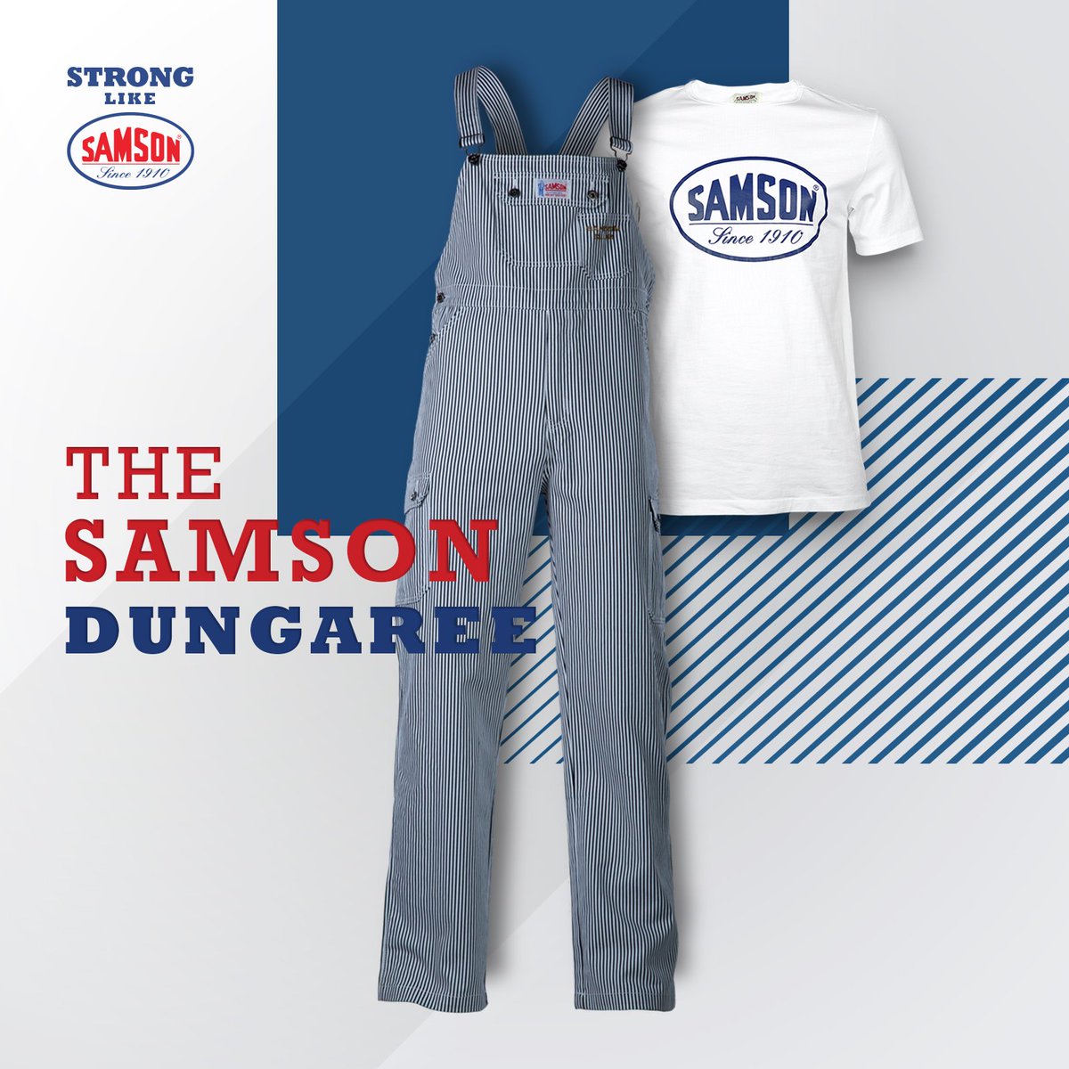 SamsonAfrica's tweet photo. Summer outfits are cool and no fuss with the Samson dungaree #StrongLikeSamson https://t.co/Nqj7ecr2EI