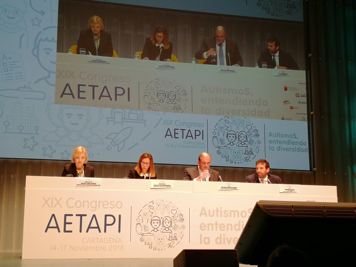 Asistimos al #CongresoAetapi2018, que comienza hoy en Cartagena con el lema "AutismoS, entendiendo la diversidad". Enhorabuena y buen congreso!