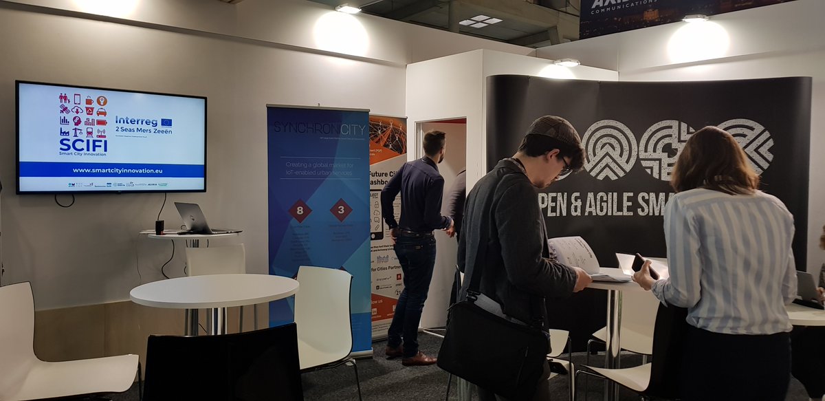 SmartCityInnov's tweet photo. The @oascities booth is under #SCIFIproject's banner, come and learn what we have to offer for middle sized cities and start-ups.
@CamCleantech @Agorianl @Hub_Faubourg @StadBrugge @StadMechelen #SmartCities #OpenData https://t.co/QCSOFILZPM