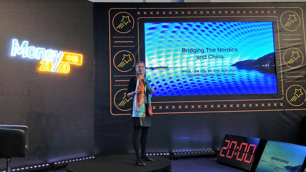 UrsBolt's tweet photo. The Nordics: small countries – big opportunities.
Bridging the #Nordics and #China.
Heidi Berg from #nHack on #M2020CN stage.
#Money2020 #entrepreneurship #startup #innovation #collaboration #ventures #VC #investments https://t.co/WVO1lolEPw