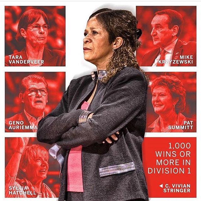 Chold1's tweet photo. I’ve always had a deep admiration for Coach Stringer. Congrats!!! She has become the fifth women's head coach to reach the 1,000 win mark and first African American to receive the honor. #womensbasketball #blackgirlmagic #vivianstringer #legendary #baske… https://t.co/oEW0EkNA19 https://t.co/tuwbUnhdp9