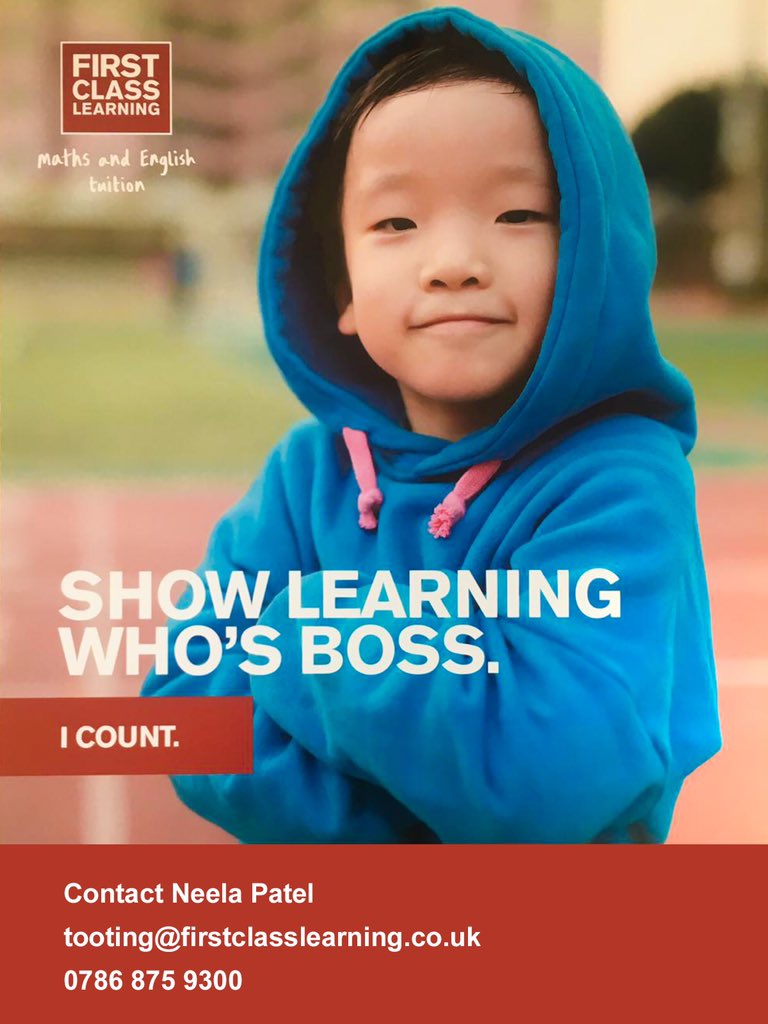 FclTooting's tweet image. Does your child need help with maths, English and SATs? We have classes in Tooting, Upper Tooting and Mitcham.
1) Programme based on the National Curriculum.
2) Individual learning for all abilities 
#mathstuition #englishtuition #tootinglibrary #Balham #furzedown #Tooting