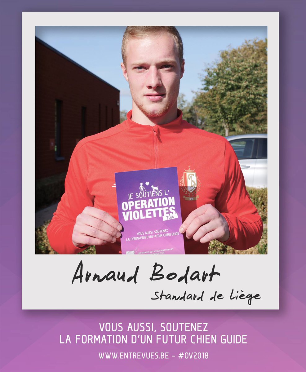 Standard_RSCL's tweet photo. ❤ Les Rouches soutiennent l'opération violettes pour la formation des chiens guides ➡ https://t.co/08dAHst6KD 🐶 #OV2018 https://t.co/PJHucKZPwt