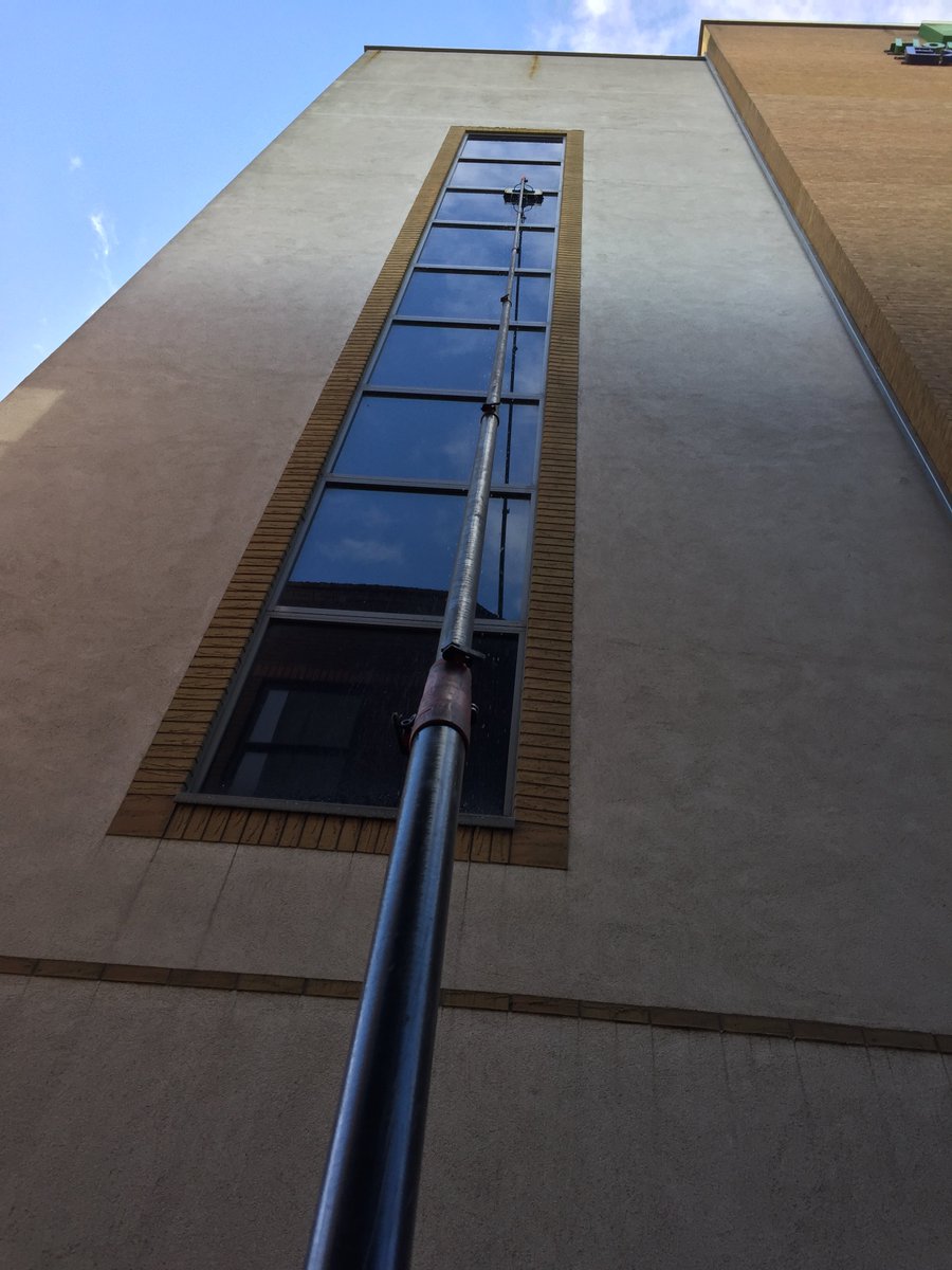 sa2000ltd's tweet image. The view from one of our operatives as they cleaned a six storey hotel earlier this week from the safety of the ground using our large Reach and Wash pole. #supervisionassured2000ltd #windowcleaning #claddingcleaning #commercialcleaning #reachandwash #hotel